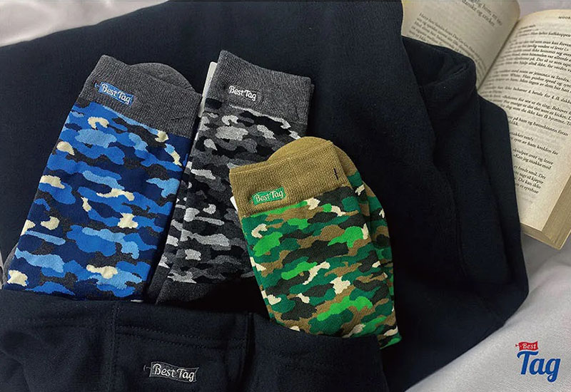 迷彩-灰 厚襪款(2種尺寸) 